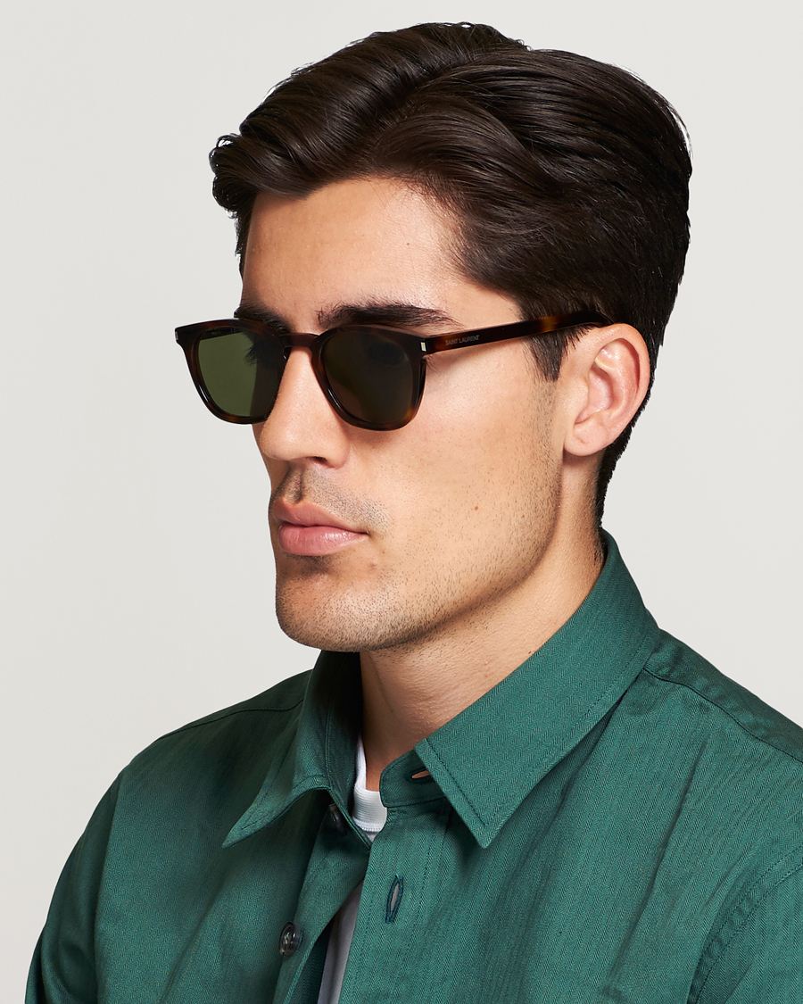 Heren |  | Saint Laurent | SL 28 Sunglasses Havana/Green