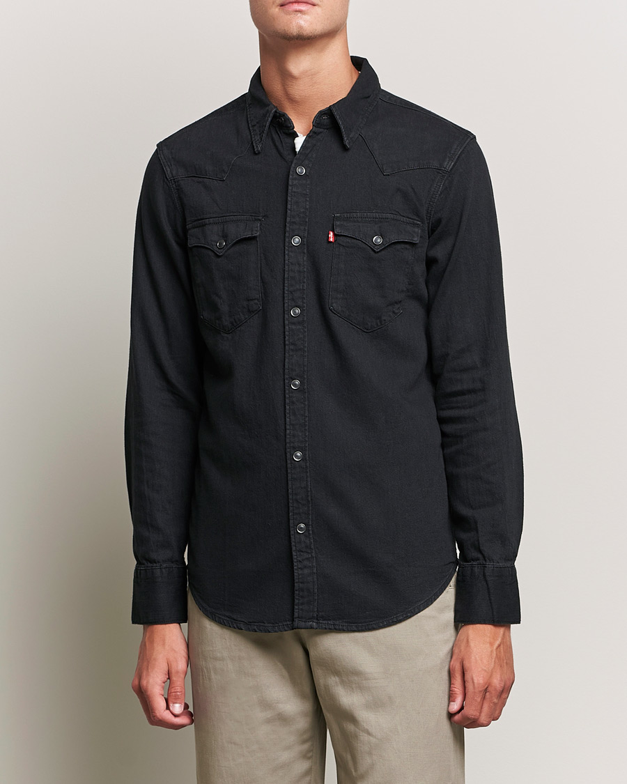 Levi s Barstow Western Standard Shirt Marble Black Man CareOfCarl