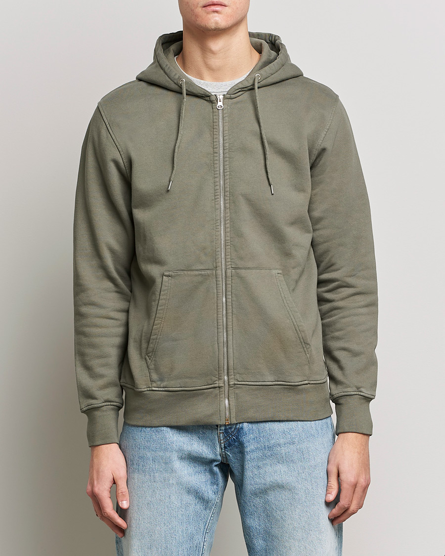 Heren | Colorful Standard | Colorful Standard | Classic Organic Full Zip Hood Dusty Olive