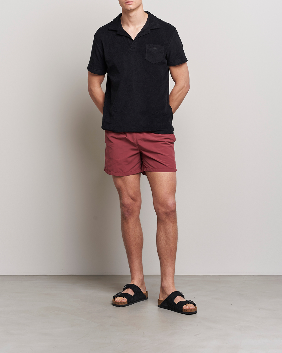Heren | Zwembroek | Ripa Ripa | Plain Swimshorts Soft Red