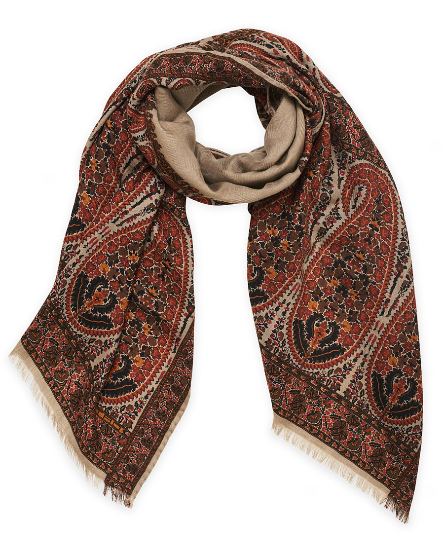 Heren | Etro Cashmere Blend Paisley Scarf Beige | Etro | Cashmere Blend Paisley Scarf Beige