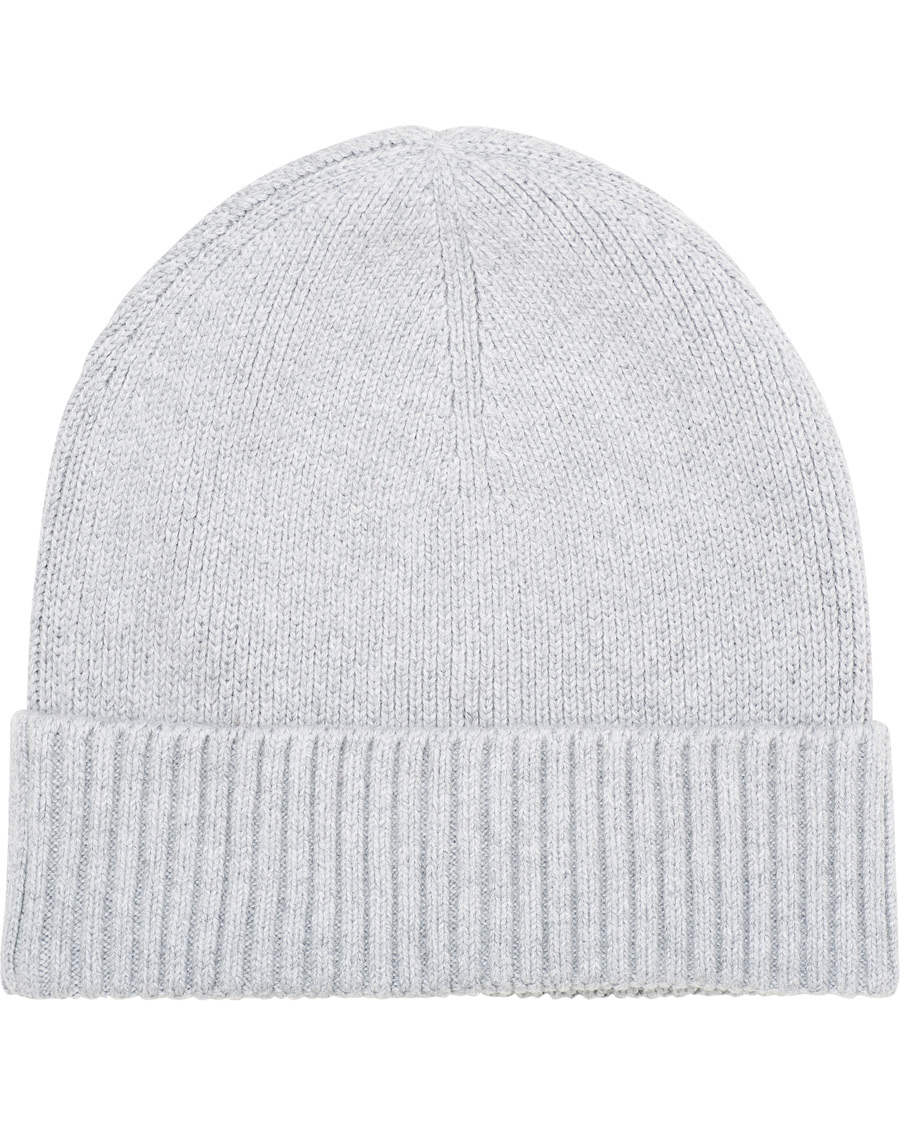 Heren | Tommy Hilfiger Pima Cotton Beanie Light Grey Melange | Tommy Hilfiger | Pima Cotton Beanie Light Grey Melange