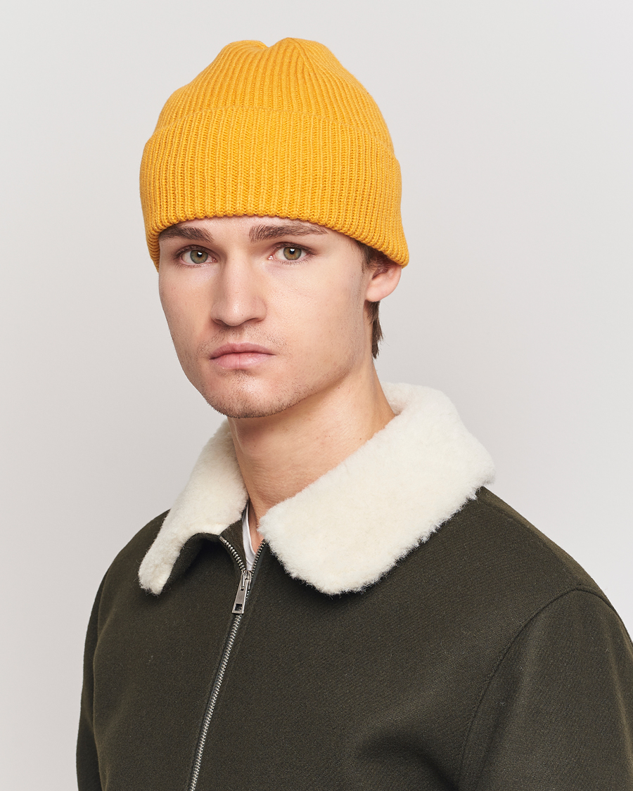 Yellow beanie deals