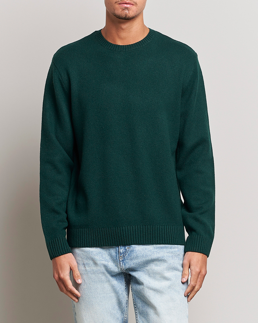 Heren |  | Colorful Standard | Classic Merino Wool Crew Neck Emerald Green