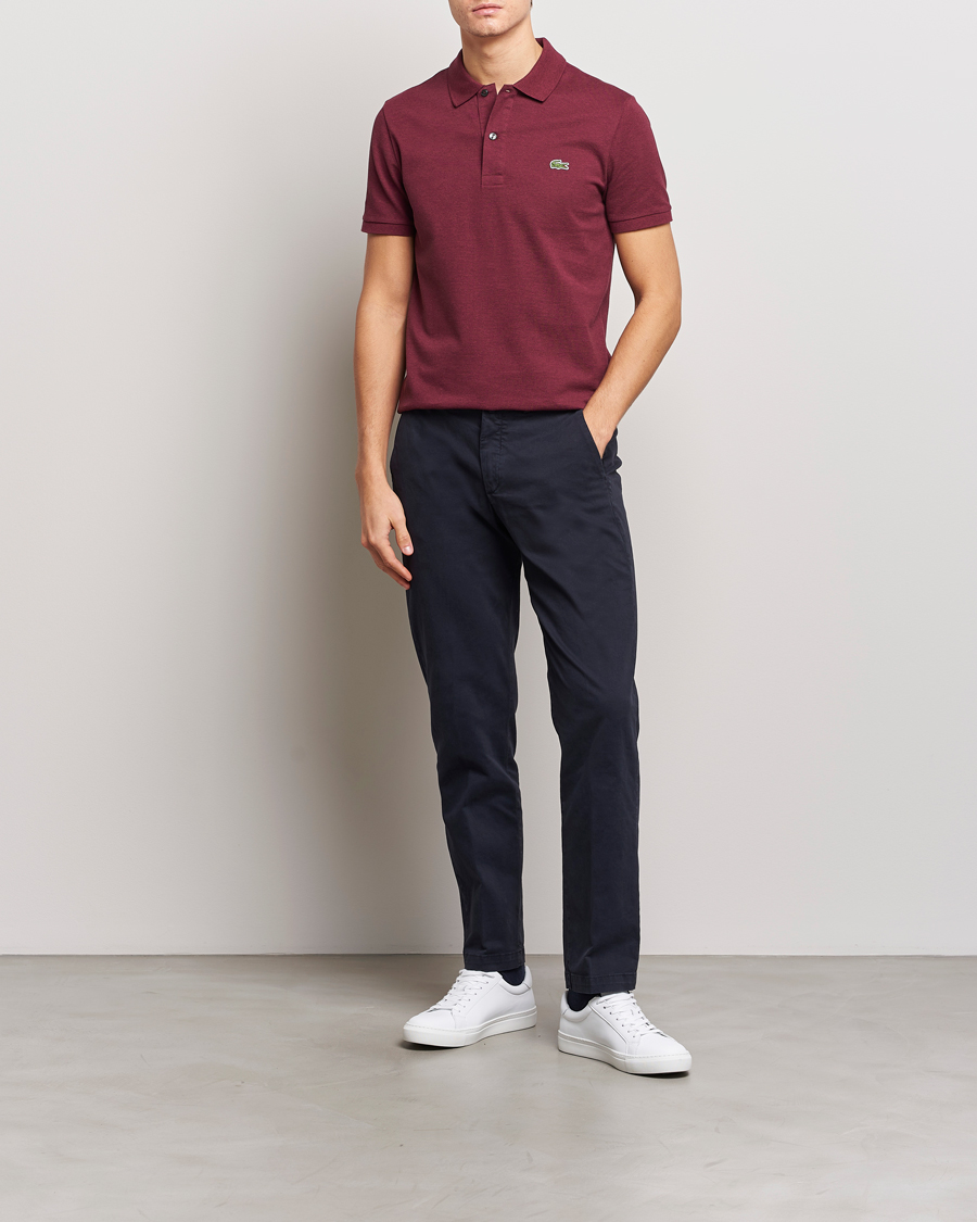 Lacoste polo best sale heren slim fit