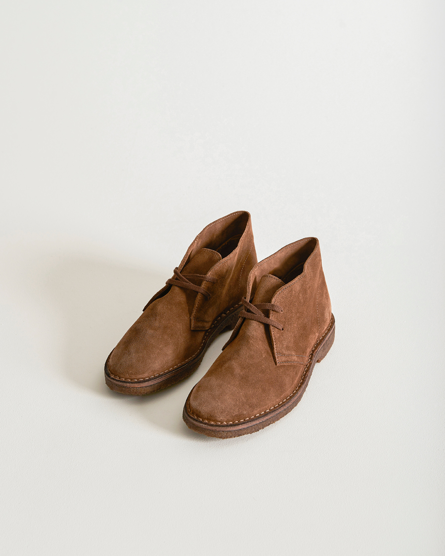Heren |  | Drake\'s | Clifford Suede Desert Boots Light Brown