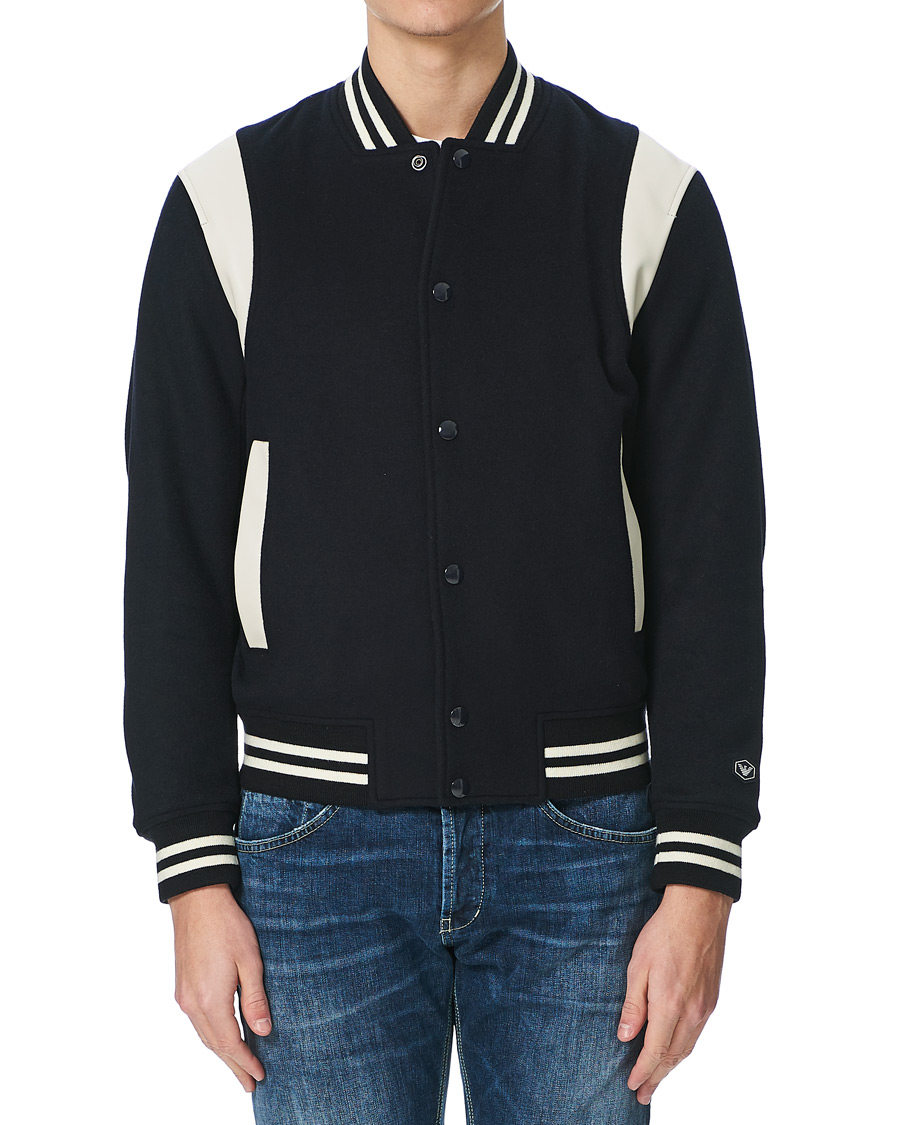 Armani varsity jacket best sale