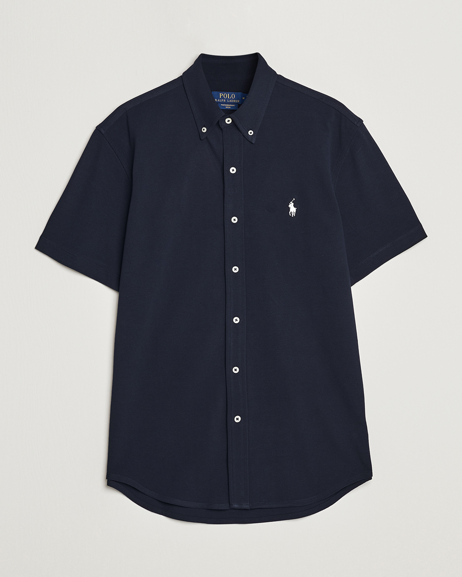 Heren | Overhemden | Polo Ralph Lauren | Featherweight Mesh Short Sleeve Shirt Aviator Navy