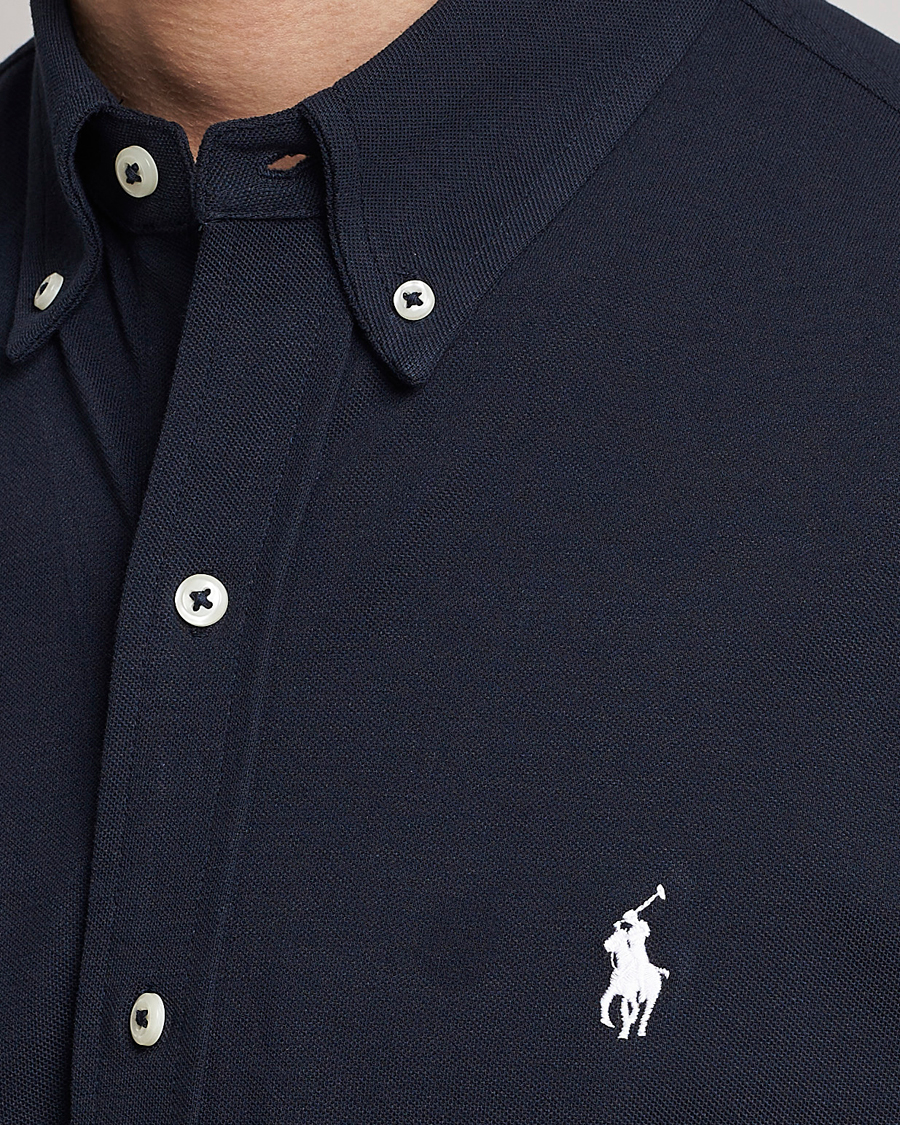Heren | Overhemden | Polo Ralph Lauren | Featherweight Mesh Short Sleeve Shirt Aviator Navy