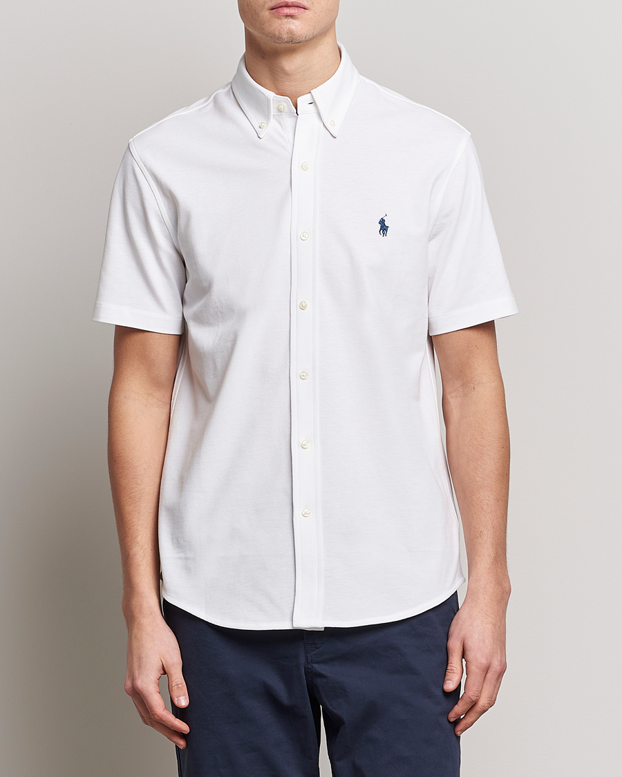 Heren |  | Polo Ralph Lauren | Featherweight Mesh Short Sleeve Shirt White