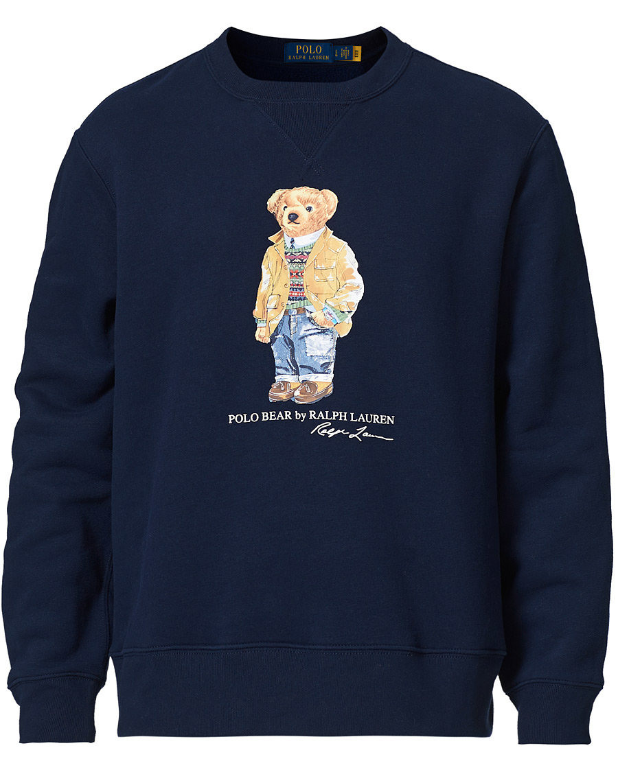 Heren | Truien | Polo Ralph Lauren | Printed Ivy Bear Fleece Sweatshirt Cruise Navy