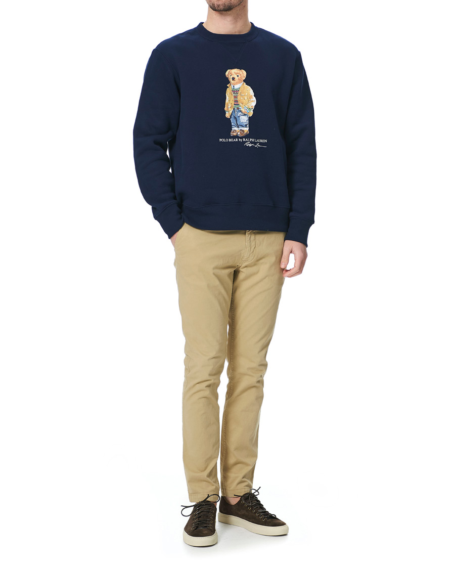 Heren | Truien | Polo Ralph Lauren | Printed Ivy Bear Fleece Sweatshirt Cruise Navy