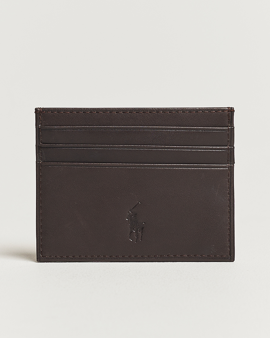 Heren |  | Polo Ralph Lauren | Smooth Leather Credit Card Case Brown