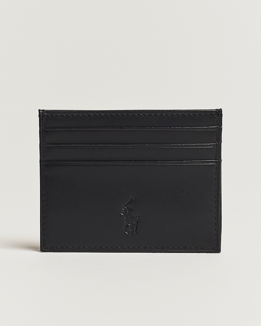 Heren |  | Polo Ralph Lauren | Smooth Leather Credit Card Case Black