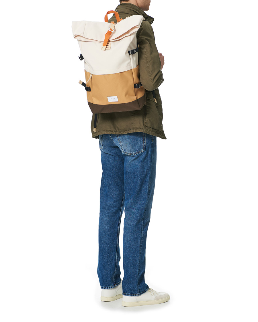Heren | Sandqvist Bernt Cordura Eco Made Roll Top Backpack Multi | Sandqvist | Bernt Cordura Eco Made Roll Top Backpack Multi