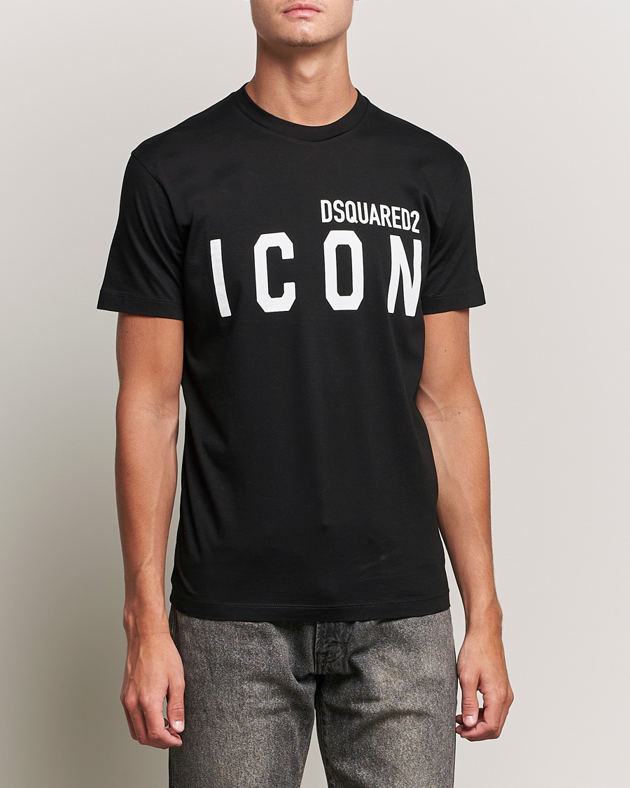 Dsquared2 Icon Logo Tee Black Man CareOfCarl