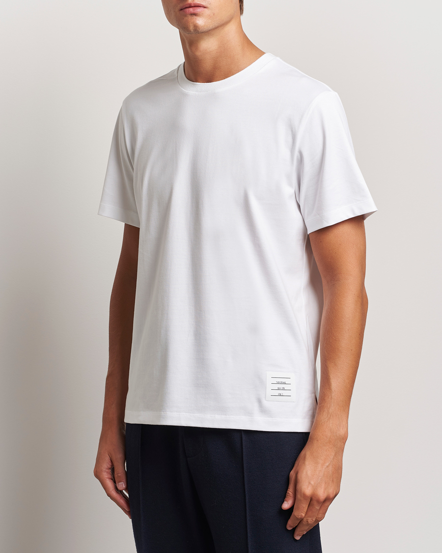 Heren |  | Thom Browne | Relaxed Fit Short Sleeve T-Shirt White