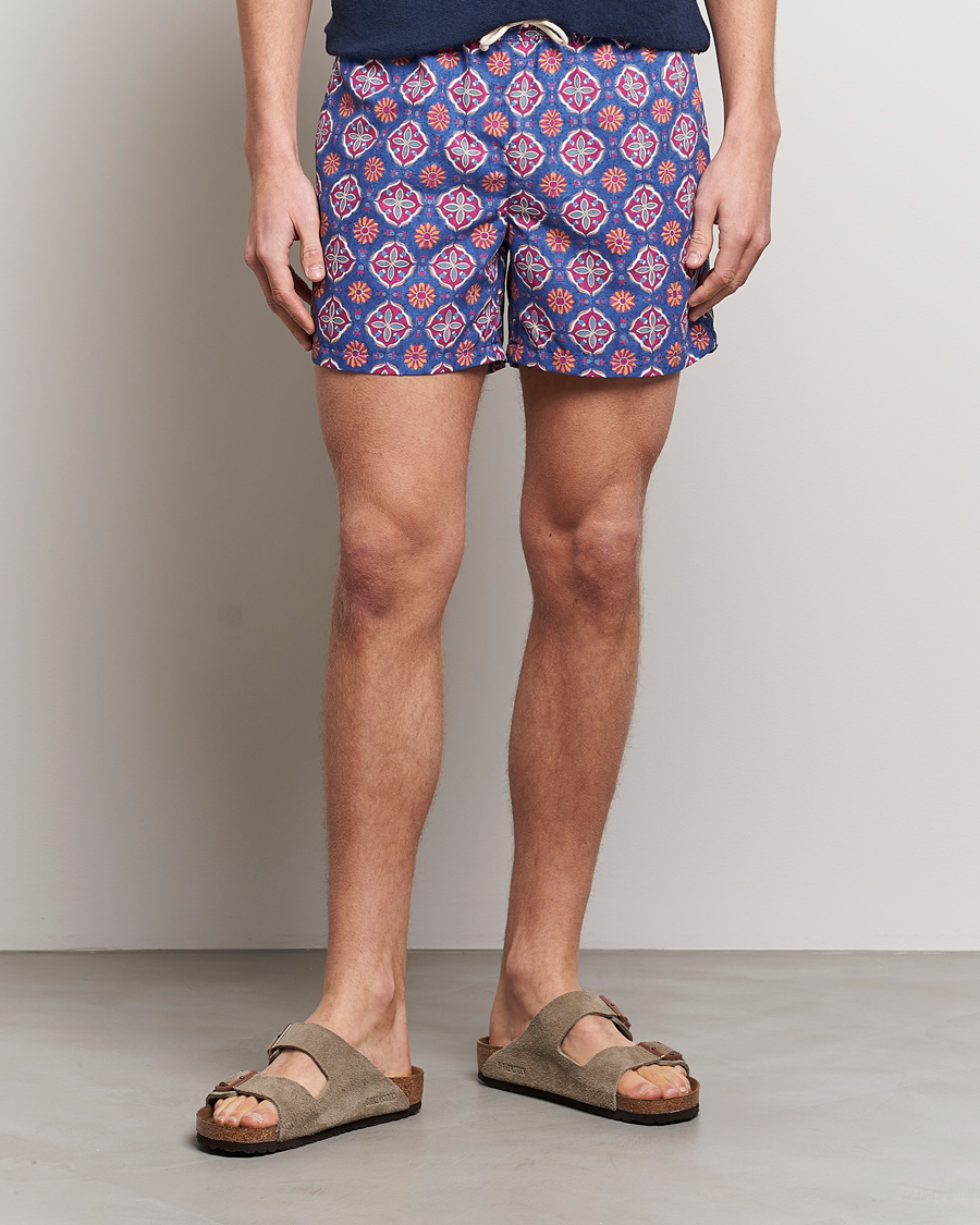 Heren | Ripa Ripa | Ripa Ripa | Maestrale Printed Swimshorts Blue/Red