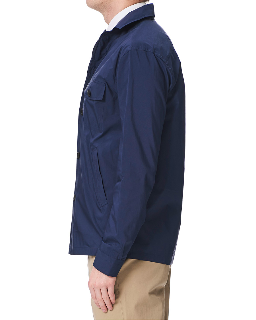Heren | Overhemden | Eton | Cotton/Nylon Overshirt Navy