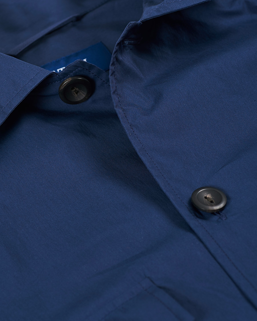 Heren | Overhemden | Eton | Cotton/Nylon Overshirt Navy