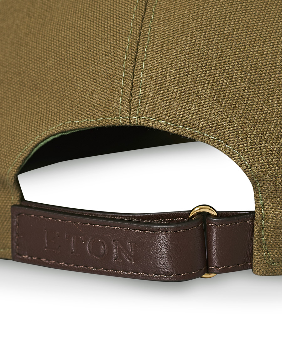 Heren | Eton Classic Cotton Cap Khaki | Eton | Classic Cotton Cap Khaki