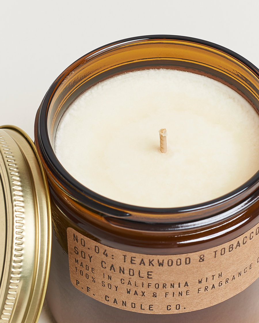 Heren |  | P.F. Candle Co. | Soy Candle No. 4 Teakwood & Tobacco 354g