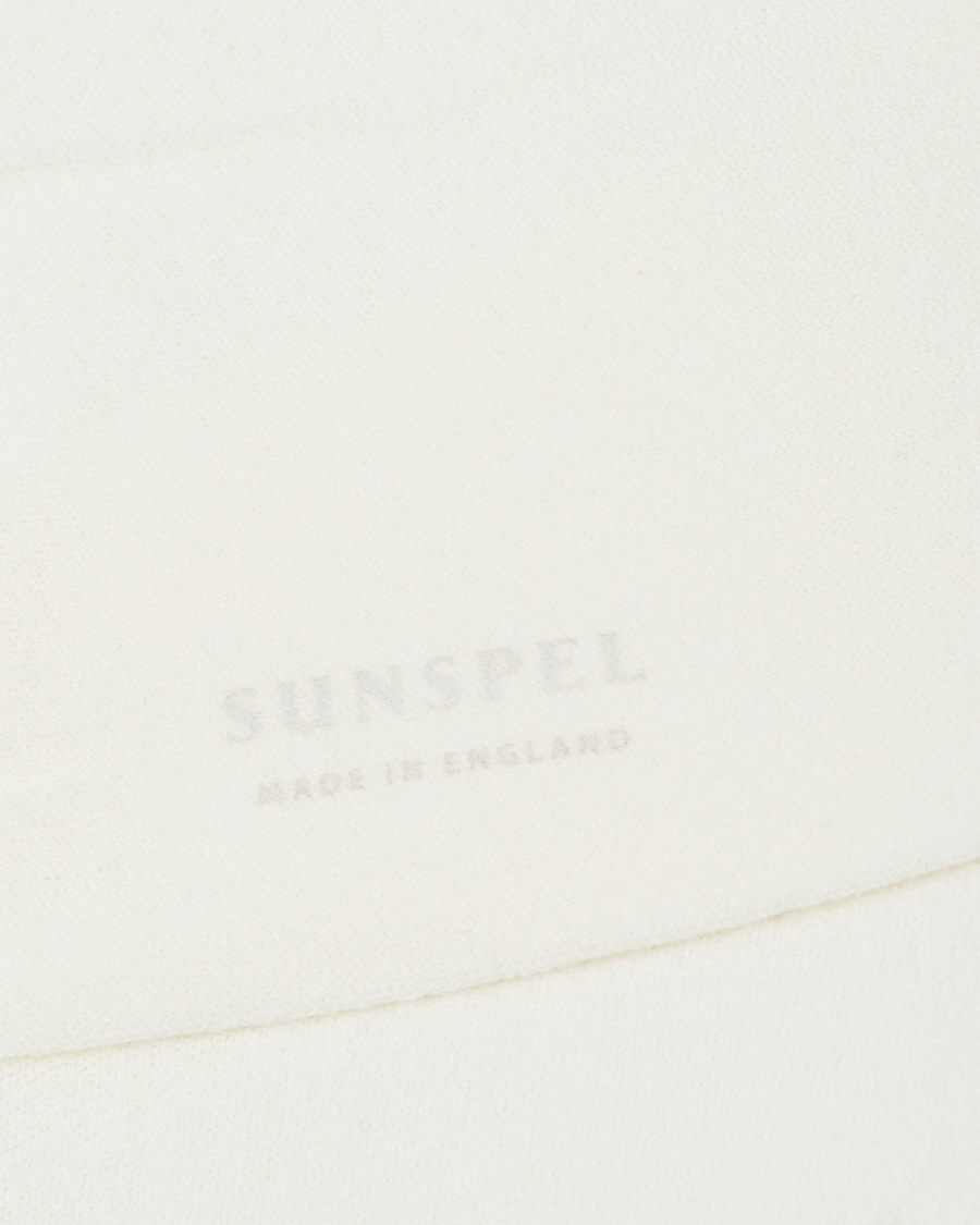 Heren |  | Sunspel | Cotton Blend Socks White