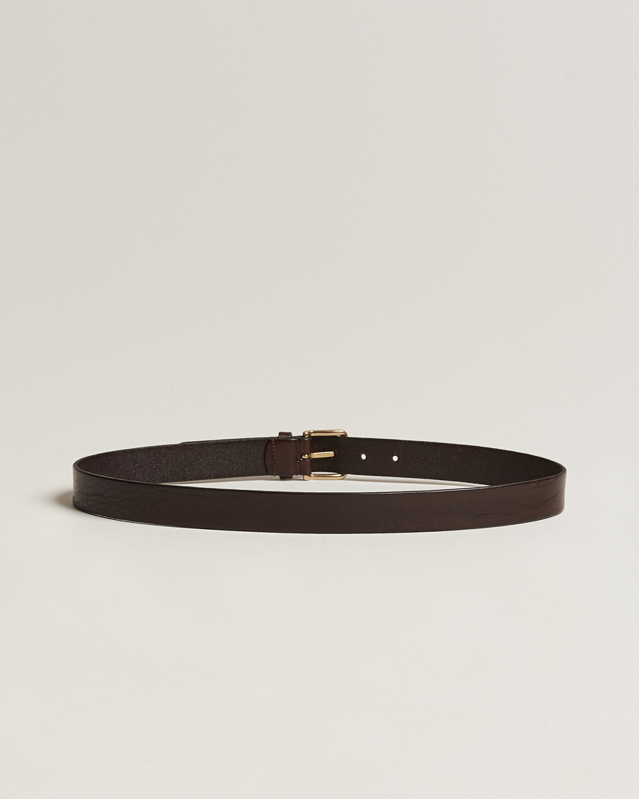 Heren |  | Anderson\'s | Leather Belt 3 cm Dark Brown