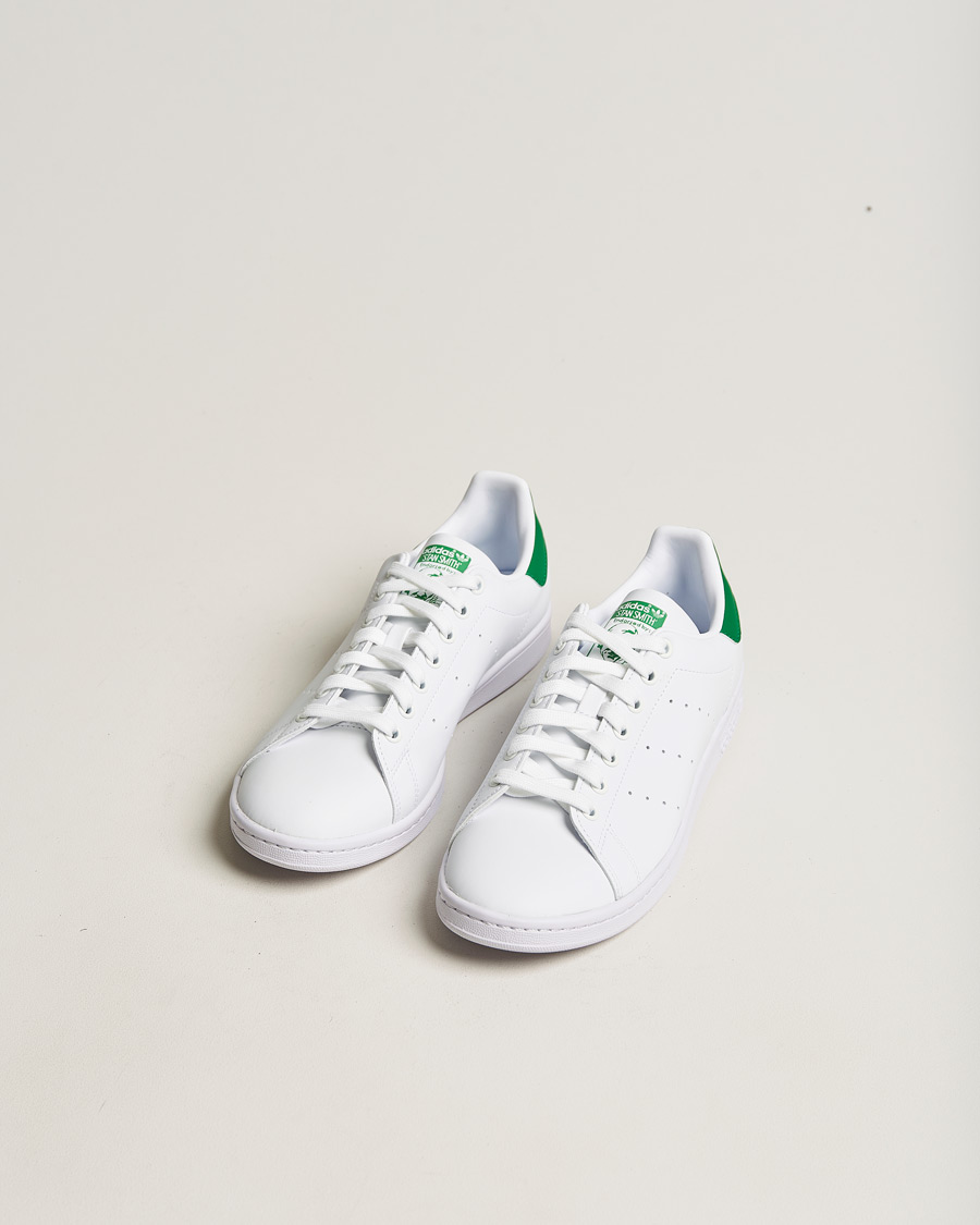 Adidas originals mens outlet stan smith trainers white/green