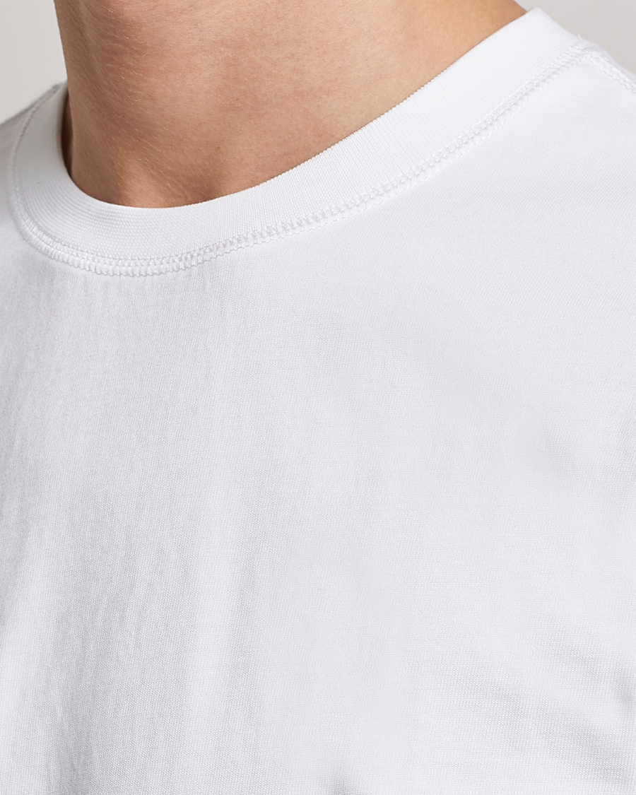 Heren | T-shirts | Drake's | Short Sleeve Hiking T-Shirt White