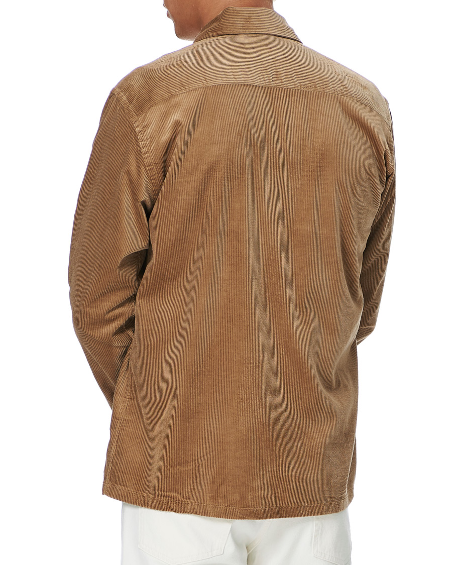 Heren | Overhemden | Eton | Cotton Corduroy Overshirt Beige