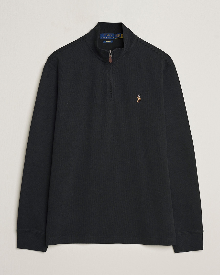 Heren | Truien | Polo Ralph Lauren | Double Knit Jaquard Half Zip Sweater Black