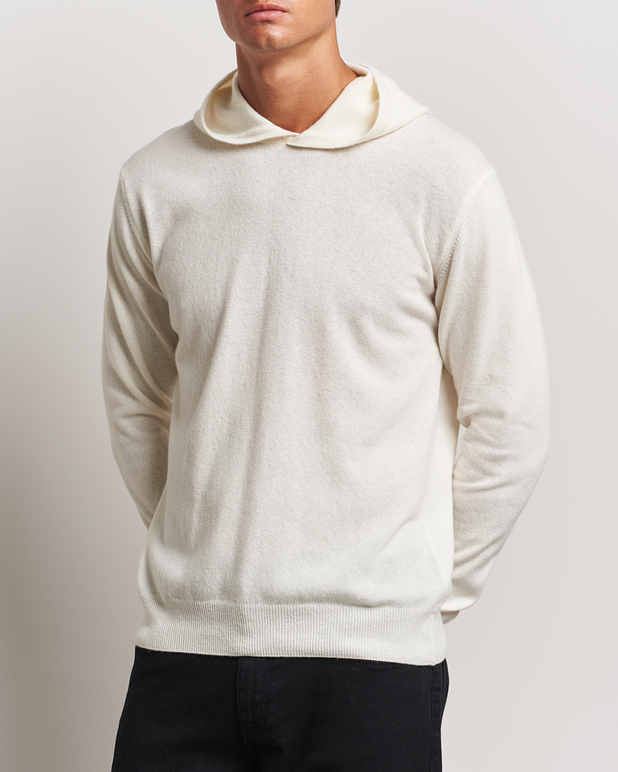 Heren |  | Oscar Jacobson | Pascal Wool/Cashmere Hoodie Creme