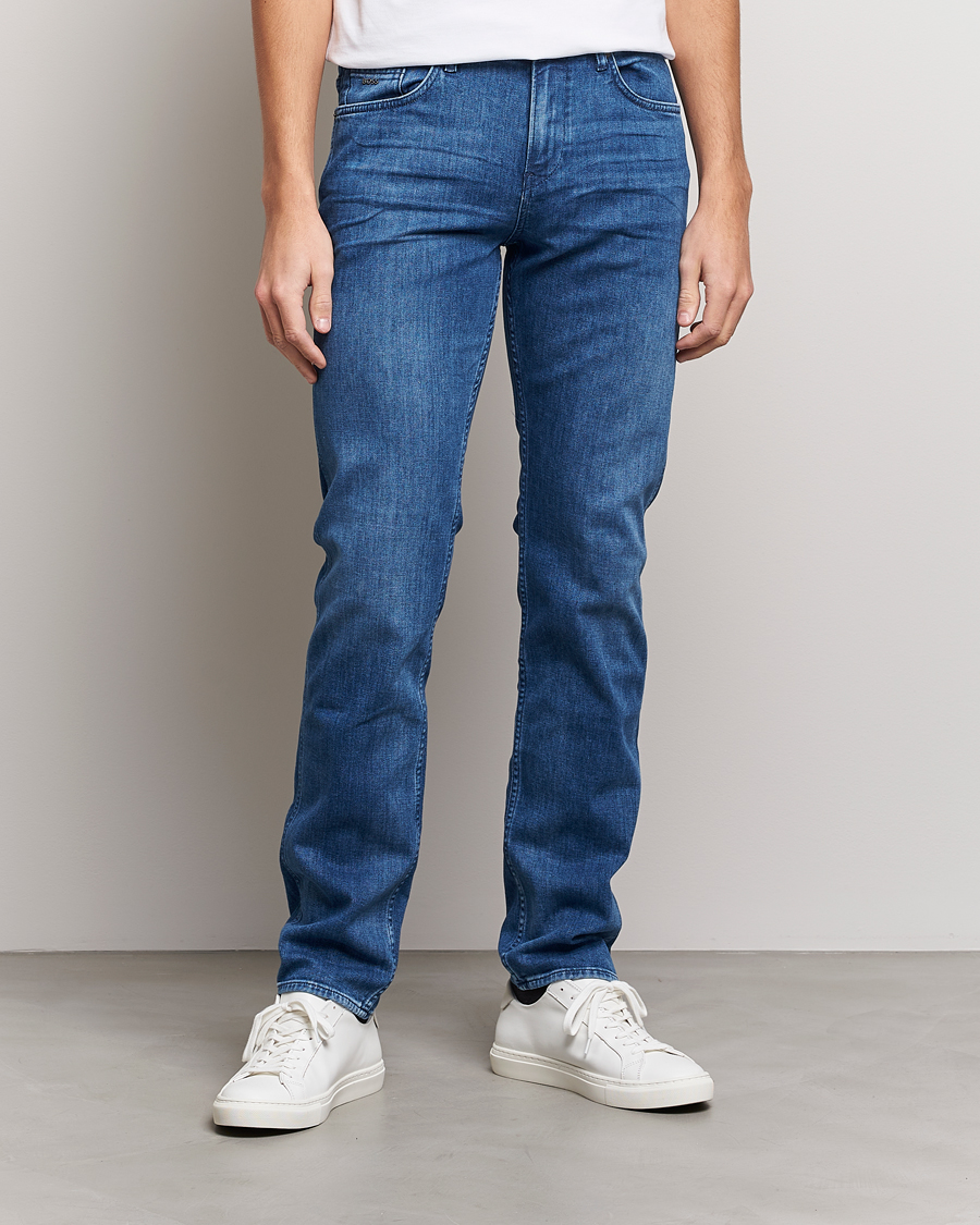 Heren |  | BOSS BLACK | Delaware Slim Fit Stretch Jeans Medium Blue