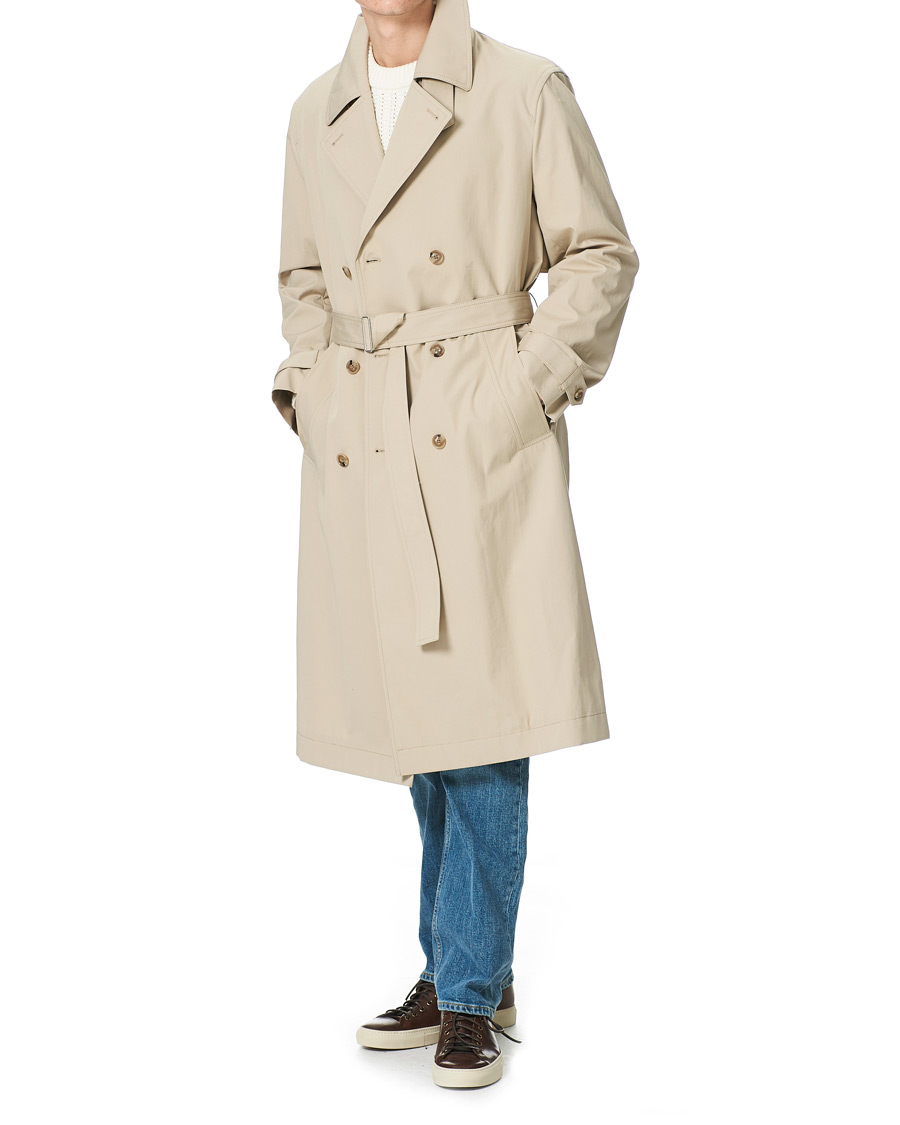 Filippa K Bristol Trench Coat Grey Beige