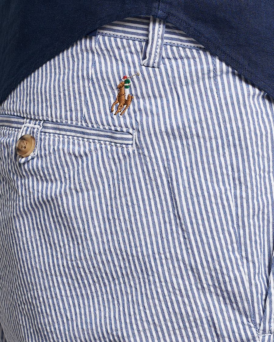 Heren | Korte broek | Polo Ralph Lauren | Bedford Seersucker Shorts Blue/White