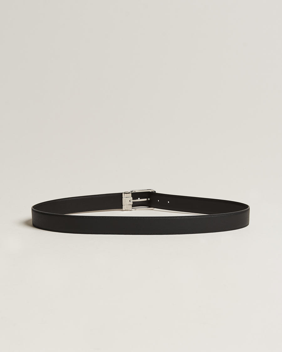 Heren |  | Montblanc | Black 35 mm Leather belt Black