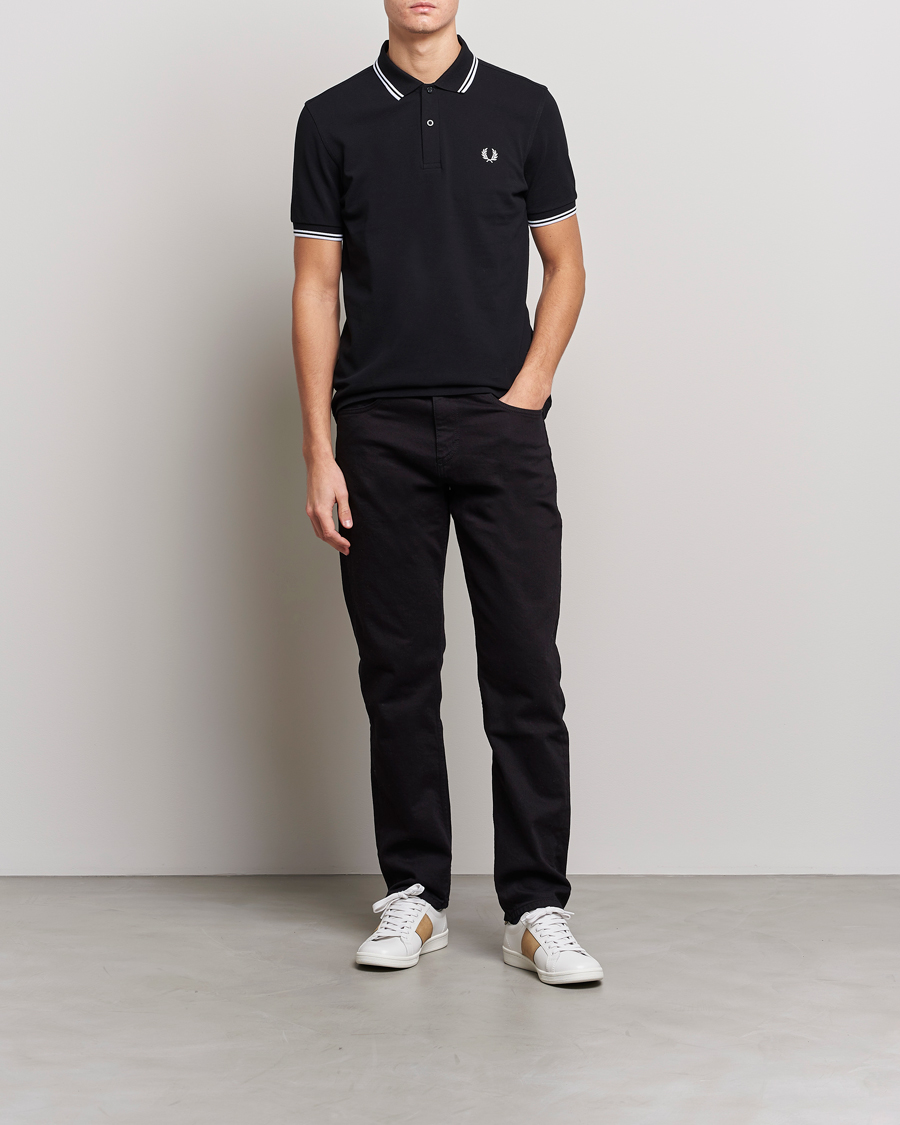 Fred Perry Twin Tipped Polo Shirt Black Man CareOfCarl