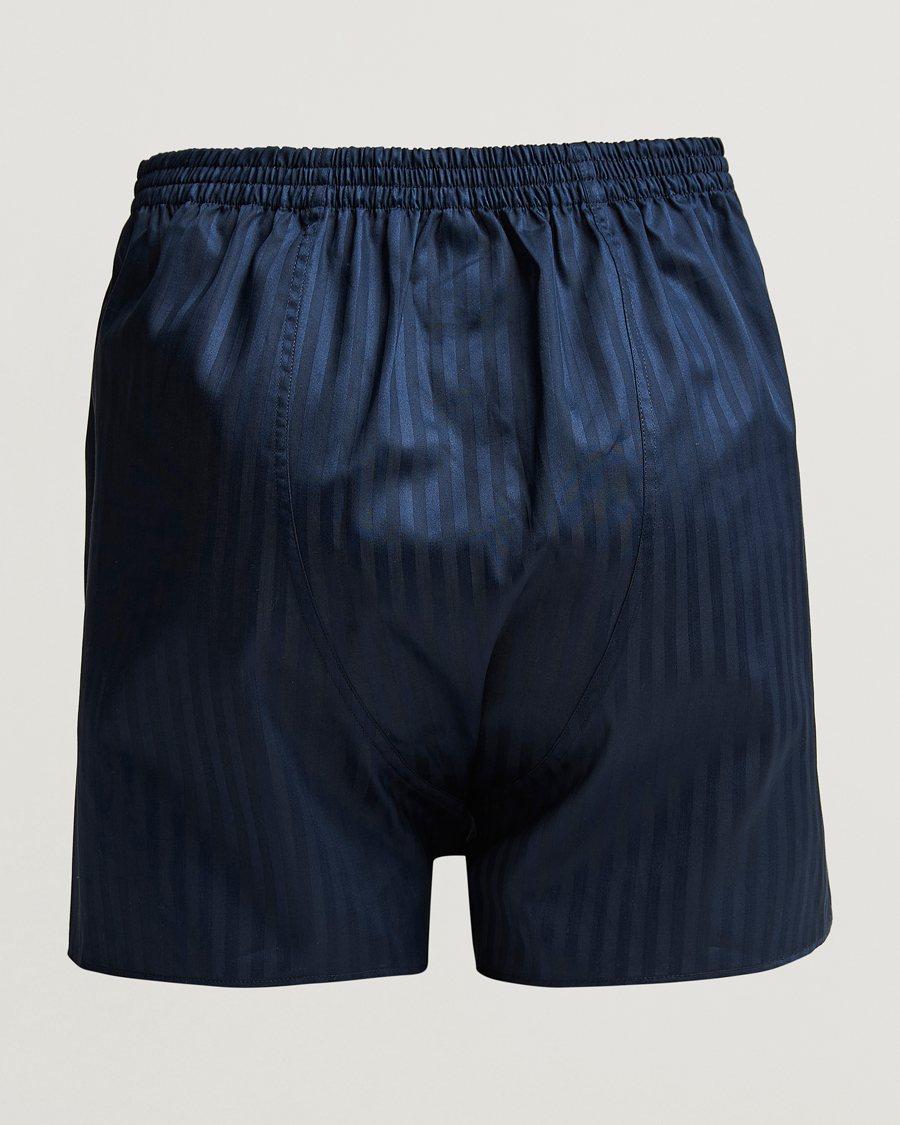 Heren |  | Zimmerli of Switzerland | Mercerized Cotton Boxer Shorts Navy