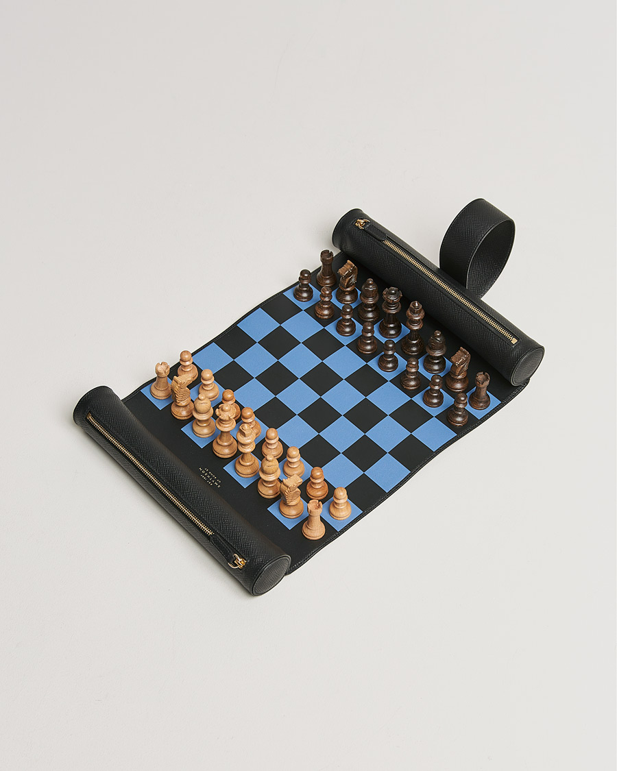 Heren |  | Smythson | Panama Travel Chess Roll Black