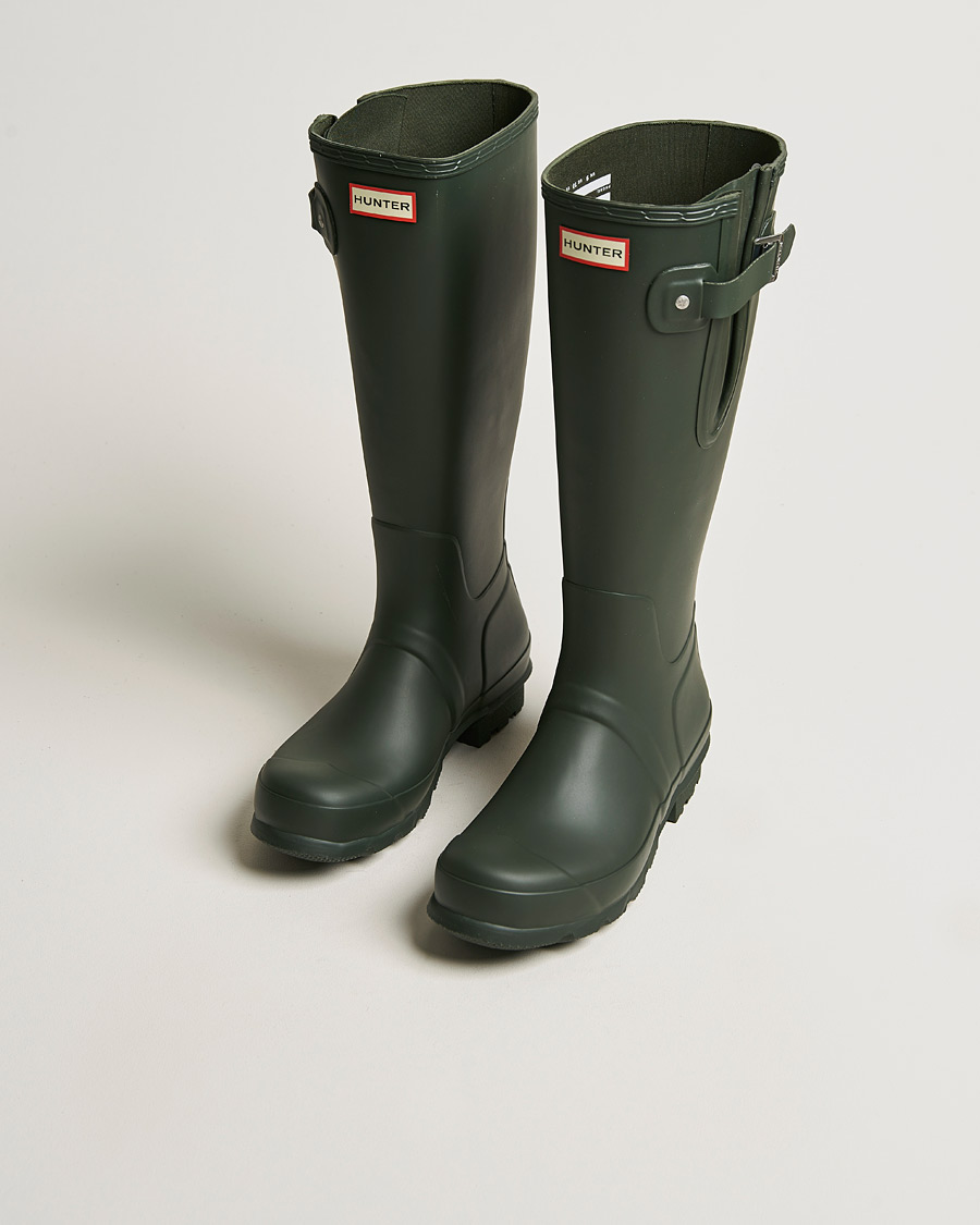Heren |  | Hunter Boots | Hunter Original Tall Side Adjustable Boot Dark Olive