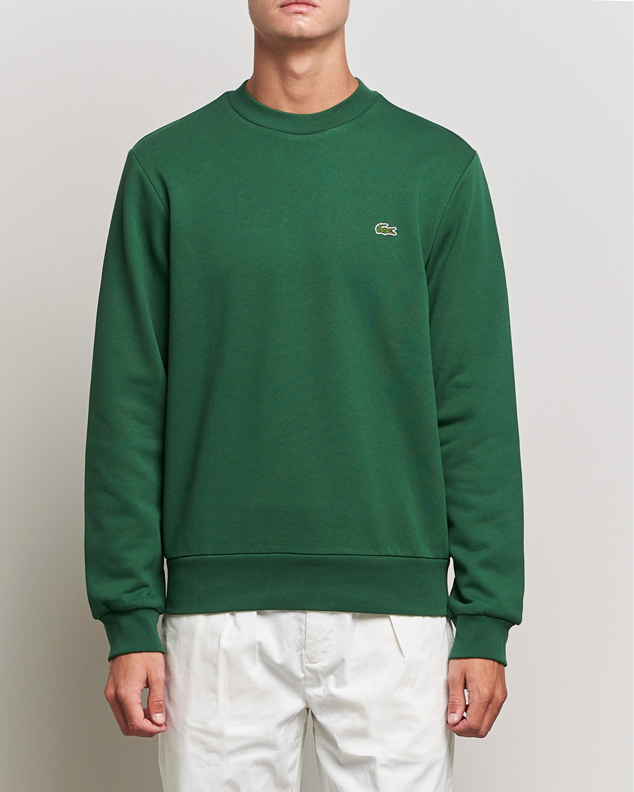 Lacoste Crew Neck Sweatshirt Green Man CareOfCarl