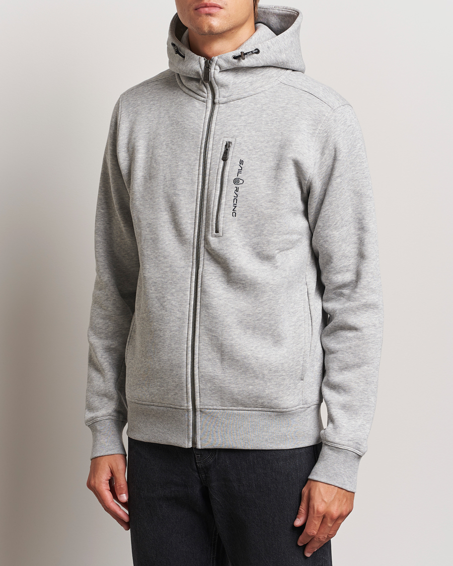 Heren |  | Sail Racing | Bowman Full Zip Hoodie Grey Melange