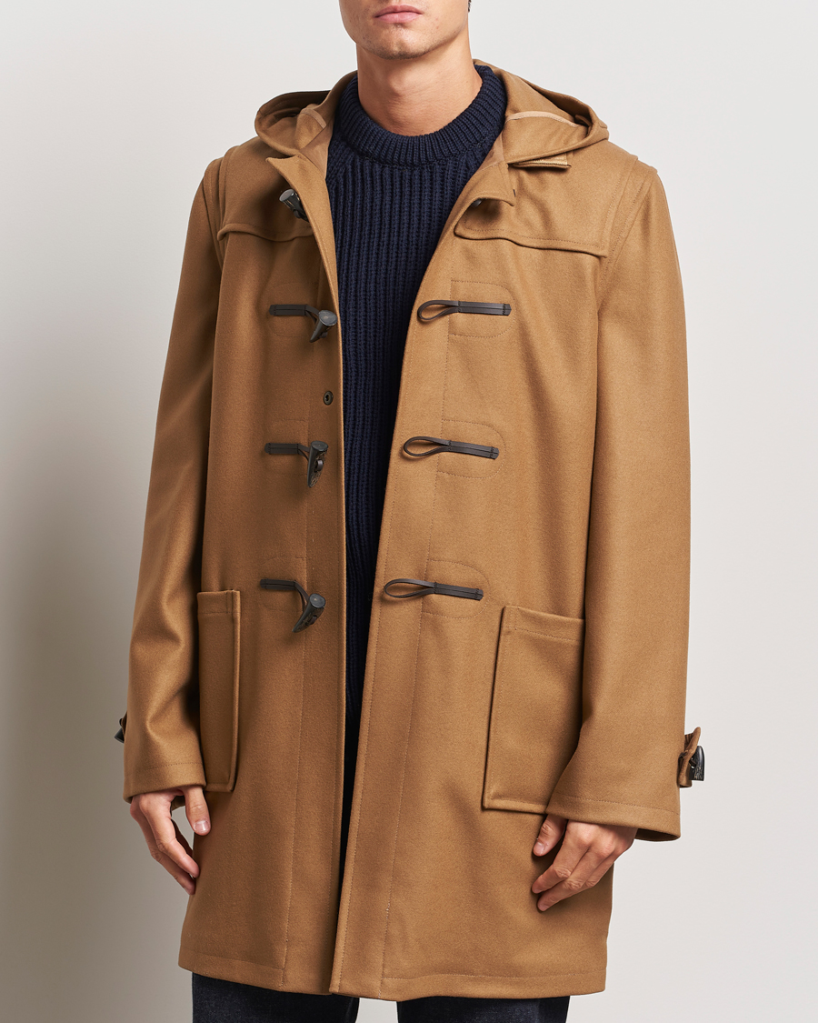 Heren |  | Gloverall | Cashmere Blend Duffle Coat Camel