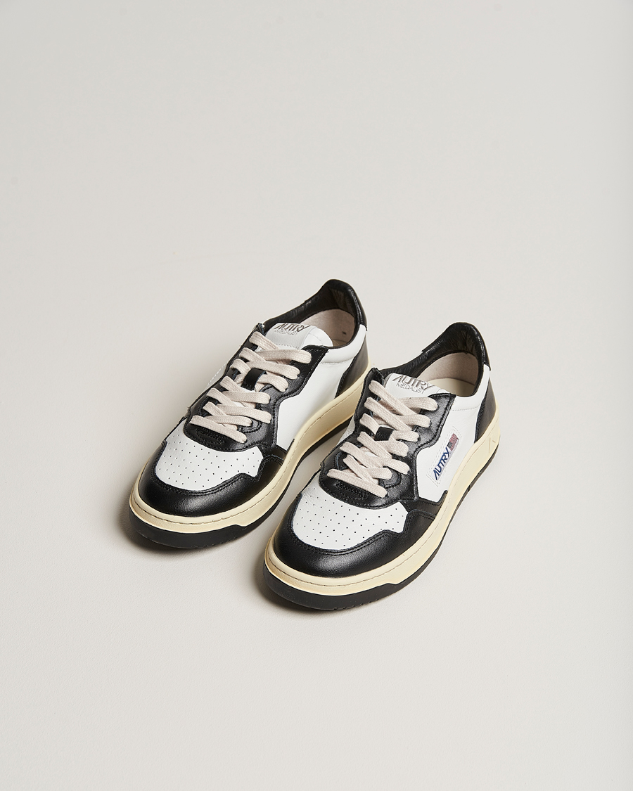 Heren |  | Autry | Medalist Low Bicolor Leather Sneaker White/Black