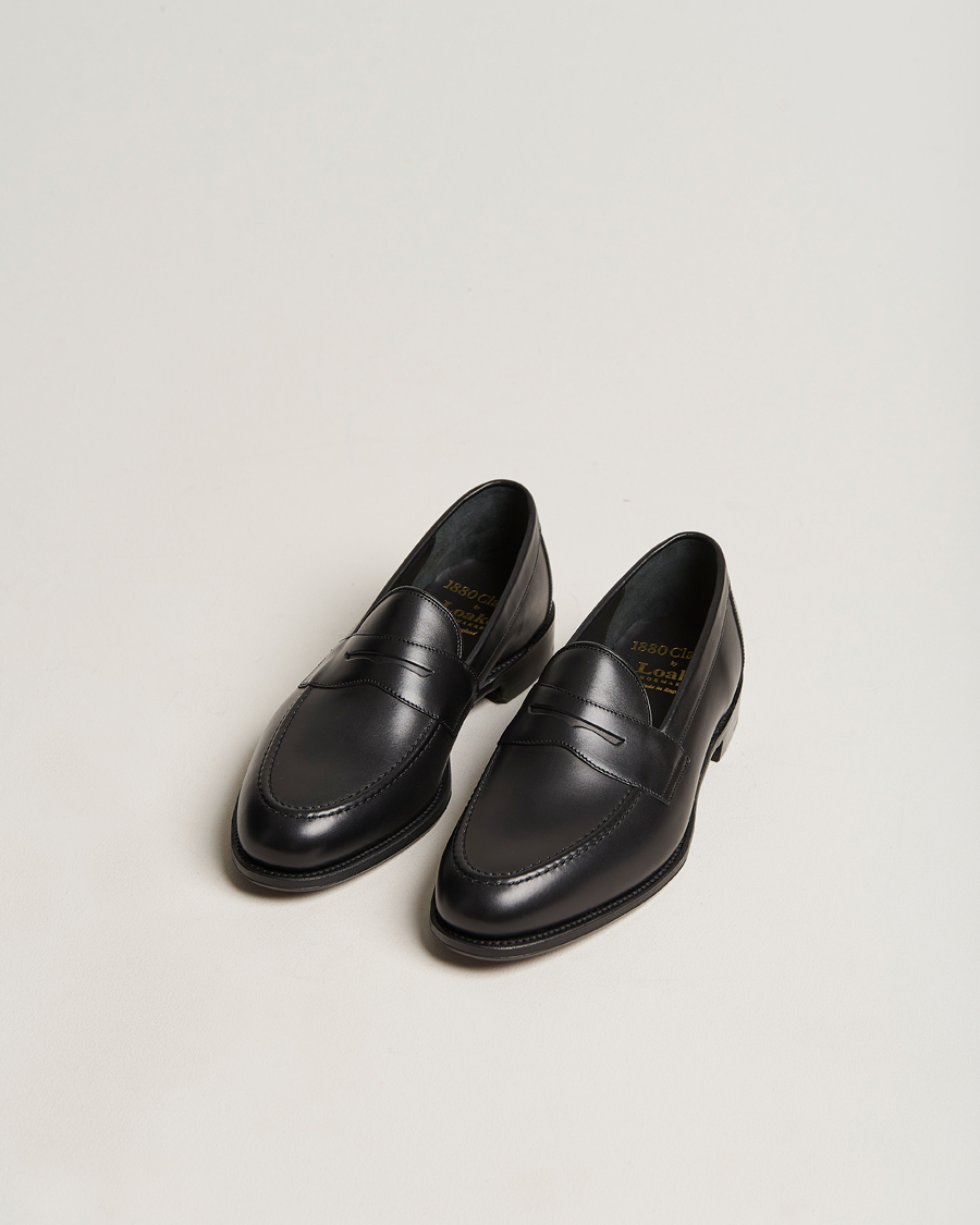 Heren | Instappers | Loake 1880 | Hornbeam Eco Penny Loafer Black Calf