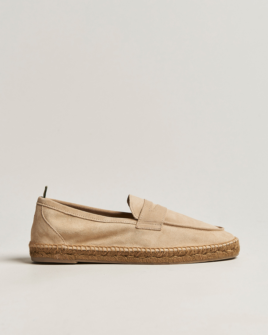 Cream store suede loafers