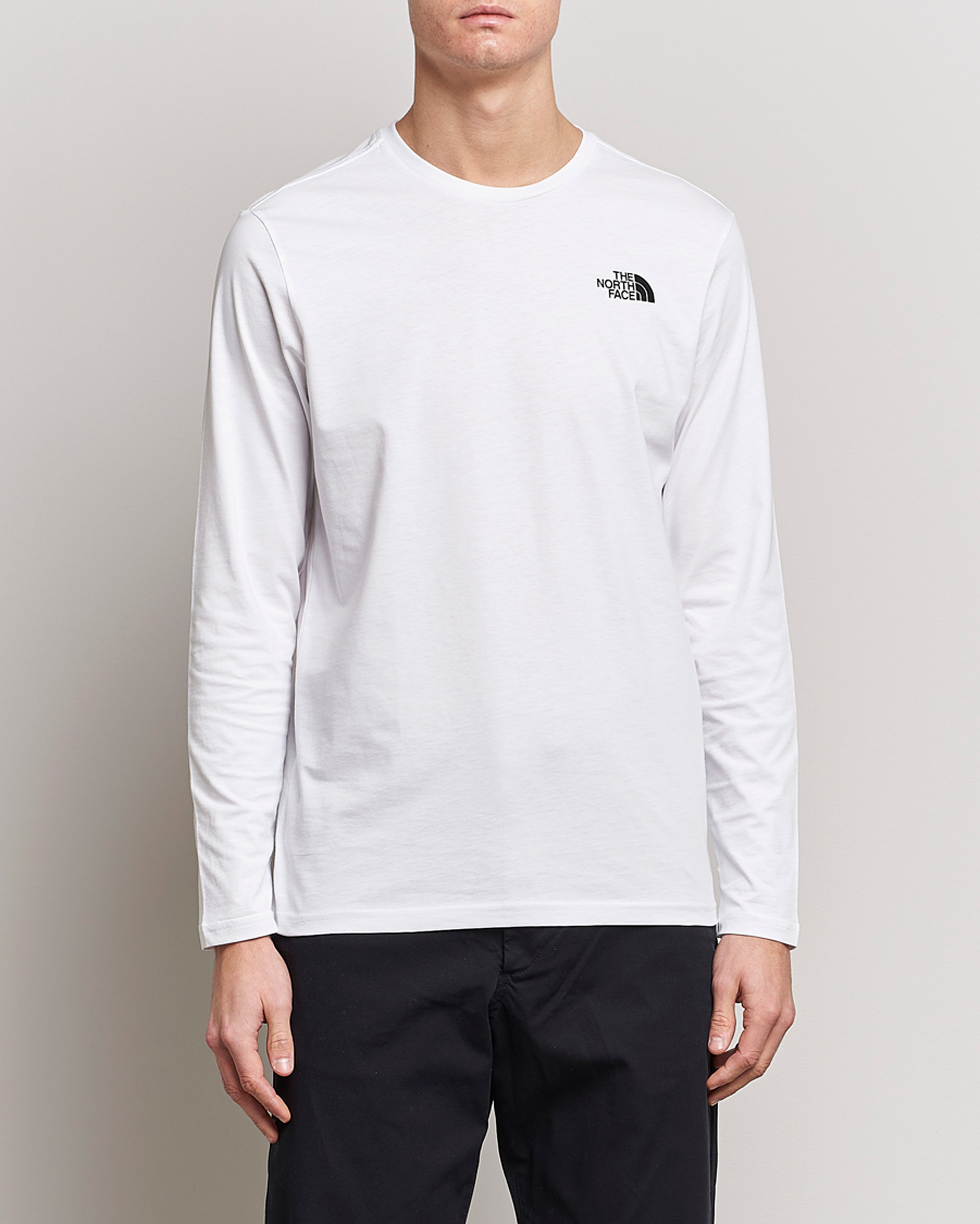 The North Face Long Sleeve Easy T Shirt White Man CareOfCarl