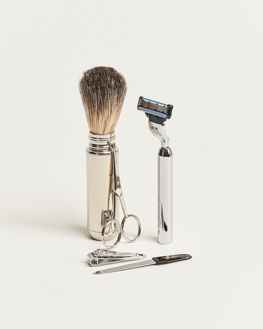 Heren |  | F. Hammann | Shaving and Manicure Set Dark Brown