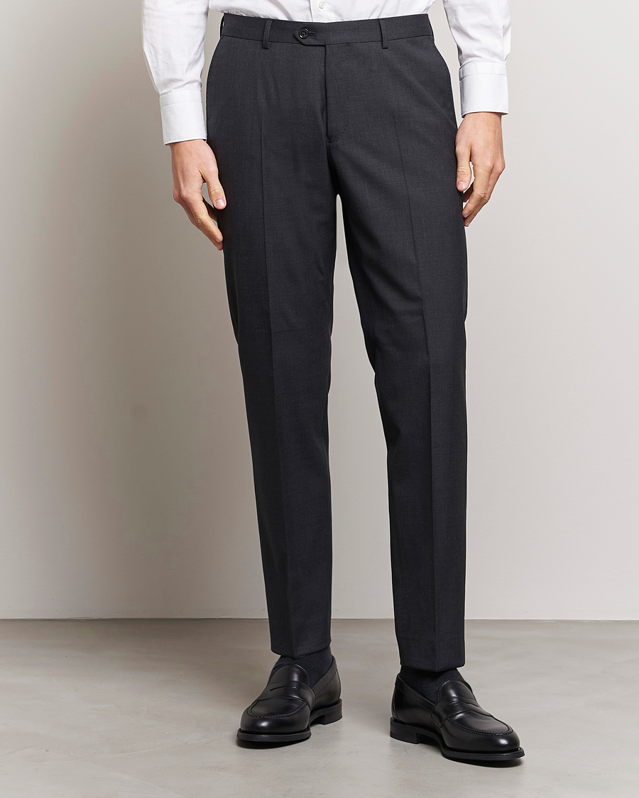 Heren |  | Oscar Jacobson | Diego Wool Trousers Grey